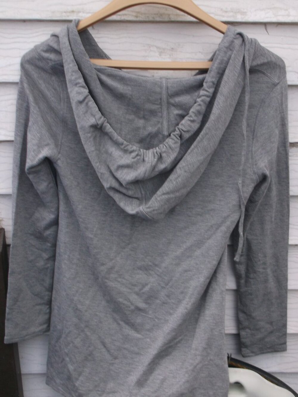 Soma Live Lounge French Terry Drawstring Hooded Long Sleeve Top XS NWT - Picture 5 of 8